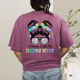 Twin Day Friends Teacher Twinning With My Bestie Women's Comfort Colors T-Shirt Back Print Berry Twin Day Friends Teacher Twinning With My Bestie Women's Comfort Colors T-Shirt Back Print Berry