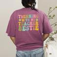 Twinning With My Teacher Bestie Twin Day Matching Teachers For Men Women Girls Kids Women's Comfort Colors T-Shirt Back Print Berry Twinning With My Teacher Bestie Twin Day Matching Teachers For Men Women Girls Kids Women's Comfort Colors T-Shirt Back Print Berry