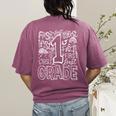 Typography 1st Grade Team Student Teacher Women's Comfort Colors T-Shirt Back Print Berry Typography 1st Grade Team Student Teacher Women's Comfort Colors T-Shirt Back Print Berry