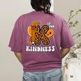 Unity Day Shirt Kindness Orange Teacher Kids Be Kind Women's Comfort Colors T-Shirt Back Print Berry