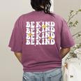 Unity Day Shirt Orange Kids Teacher 2023 Be Kind Groovy Women's Comfort Colors T-Shirt Back Print Berry