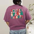 Verry Merry Speech Language Pathologist Teacher Christmas Women's Comfort Colors T-Shirt Back Print Berry Verry Merry Speech Language Pathologist Teacher Christmas Women's Comfort Colors T-Shirt Back Print Berry