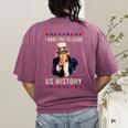 I Want You To Learn US History American Teacher School For Men Women Women's Comfort Colors T-Shirt Back Print Berry I Want You To Learn US History American Teacher School For Men Women Women's Comfort Colors T-Shirt Back Print Berry