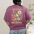 Weird Teachers Build Character Frog Reading Book Librarian Women's Comfort Colors T-Shirt Back Print Berry Weird Teachers Build Character Frog Reading Book Librarian Women's Comfort Colors T-Shirt Back Print Berry