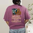 Weird Teachers Build Character Van Bigfoot Art Women's Comfort Colors T-Shirt Back Print Berry Weird Teachers Build Character Van Bigfoot Art Women's Comfort Colors T-Shirt Back Print Berry