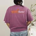 Whatateacher Shirt Teacher Lovers Women's Comfort Colors T-Shirt Back Print Berry Whatateacher Shirt Teacher Lovers Women's Comfort Colors T-Shirt Back Print Berry