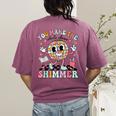 You Make The Whole Class Shimmer Teacher Era Back To School Women's Comfort Colors T-Shirt Back Print Berry
