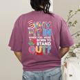Why Fit In Doctor Teacher Cat In Hat Cool Autism Awareness Men Women Kids Women's Comfort Colors T-Shirt Back Print Berry Why Fit In Doctor Teacher Cat In Hat Cool Autism Awareness Men Women Kids Women's Comfort Colors T-Shirt Back Print Berry