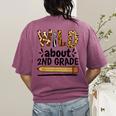 Wild About 2Nd Grade School Grade Teacher Women's Comfort Colors T-Shirt Back Print Berry Wild About 2Nd Grade School Grade Teacher Women's Comfort Colors T-Shirt Back Print Berry