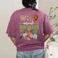 Wild About 3rd Grade Teacher Student Third Grade Zoo Safari Women's Comfort Colors T-Shirt Back Print Berry
