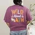 Wild About Math Cute Teacher Student Math Club Women's Comfort Colors T-Shirt Back Print Berry Wild About Math Cute Teacher Student Math Club Women's Comfort Colors T-Shirt Back Print Berry