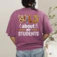 Wild About My Students School Teachers And Students Women's Comfort Colors T-Shirt Back Print Berry Wild About My Students School Teachers And Students Women's Comfort Colors T-Shirt Back Print Berry