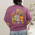 Wild About Teaching Safari Jungle School Teacher Women's Comfort Colors T-Shirt Back Print Berry Wild About Teaching Safari Jungle School Teacher Women's Comfort Colors T-Shirt Back Print Berry