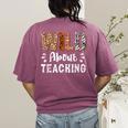 Wild About Teaching Teacher Lover Animals Leopard Zebra Women's Comfort Colors T-Shirt Back Print Berry Wild About Teaching Teacher Lover Animals Leopard Zebra Women's Comfort Colors T-Shirt Back Print Berry