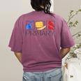 Women Art Teacher Back To School Artist Primary Color Theory Women's Comfort Colors T-Shirt Back Print Berry