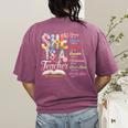Women Bible Verse Christian Teacher God Says Back To School Women's Comfort Colors T-Shirt Back Print Berry Women Bible Verse Christian Teacher God Says Back To School Women's Comfort Colors T-Shirt Back Print Berry