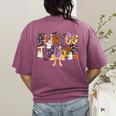 Women Spooky Science Teacher Halloween Science Stem Teacher Women's Comfort Colors T-Shirt Back Print Berry