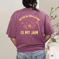 Women's Physical Education Is My Jam PE Teacher Appreciation Women's Comfort Colors T-Shirt Back Print Berry Women's Physical Education Is My Jam PE Teacher Appreciation Women's Comfort Colors T-Shirt Back Print Berry