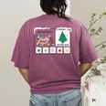 I Am Working For Christmas Break Special Education Teacher Women's Comfort Colors T-Shirt Back Print Berry