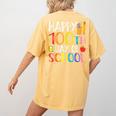100 Days Of School Teacher And Student Women's Comfort Colors T-Shirt Back Print Mustard 100 Days Of School Teacher And Student Women's Comfort Colors T-Shirt Back Print Mustard
