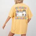 1st Grade Boo Crew Groovy Halloween Floral Ghost Kid Teacher Women's Comfort Colors T-Shirt Back Print Mustard 1st Grade Boo Crew Groovy Halloween Floral Ghost Kid Teacher Women's Comfort Colors T-Shirt Back Print Mustard