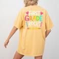 1st Grade Teacher Women's Comfort Colors T-Shirt Back Print Mustard 1st Grade Teacher Women's Comfort Colors T-Shirt Back Print Mustard
