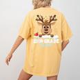 2nd Grade Teacher Christmas Second Grade Squad Reindeer Xmas For Men Women Kids Women's Comfort Colors T-Shirt Back Print Mustard 2nd Grade Teacher Christmas Second Grade Squad Reindeer Xmas For Men Women Kids Women's Comfort Colors T-Shirt Back Print Mustard