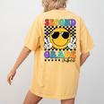 2nd Grade Teacher Shirts First Day Second Grade Shirt Girls Women's Comfort Colors T-Shirt Back Print Mustard