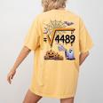 4489 Square Root 67 Math Teacher Halloween Costume Professor Women's Comfort Colors T-Shirt Back Print Mustard 4489 Square Root 67 Math Teacher Halloween Costume Professor Women's Comfort Colors T-Shirt Back Print Mustard