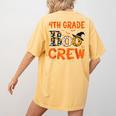 4th Grade Boo Crew Teacher Student Halloween Women's Comfort Colors T-Shirt Back Print Mustard 4th Grade Boo Crew Teacher Student Halloween Women's Comfort Colors T-Shirt Back Print Mustard