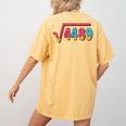 67 Ice Cream Drip Meme Math Teacher School Square Root 4489 Women's Comfort Colors T-Shirt Back Print Mustard