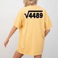 67 Meme Square Root 4489 Six Seven Slang Math Teacher Women's Comfort Colors T-Shirt Back Print Mustard 67 Meme Square Root 4489 Six Seven Slang Math Teacher Women's Comfort Colors T-Shirt Back Print Mustard