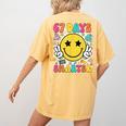 67th Day Of School Shirt 67 Days Smarter Teacher Boy Girls Women's Comfort Colors T-Shirt Back Print Mustard