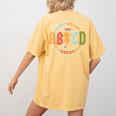 ABCD 3rd Grade Rocks Pencil Lightning Teachers Rock Boys Women's Comfort Colors T-Shirt Back Print Mustard