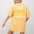 I Add Flavor To Education Literally Culinary Arts Teacher Women's Comfort Colors T-Shirt Back Print Mustard I Add Flavor To Education Literally Culinary Arts Teacher Women's Comfort Colors T-Shirt Back Print Mustard