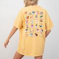 American Sign Language For Teachers ASL Alphabet Women's Comfort Colors T-Shirt Back Print Mustard American Sign Language For Teachers ASL Alphabet Women's Comfort Colors T-Shirt Back Print Mustard