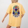 Anti Bullying Kindness Ninja School Teacher Student Women's Comfort Colors T-Shirt Back Print Mustard Anti Bullying Kindness Ninja School Teacher Student Women's Comfort Colors T-Shirt Back Print Mustard