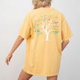 AP Calculus Algebra Tree Math Teacher Nerd Geek Women's Comfort Colors T-Shirt Back Print Mustard