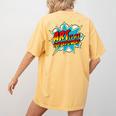 Art Is My Superpower Comic Artist Art Teacher Superhero Women's Comfort Colors T-Shirt Back Print Mustard Art Is My Superpower Comic Artist Art Teacher Superhero Women's Comfort Colors T-Shirt Back Print Mustard