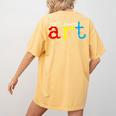 Art Teacher Artists Women's Comfort Colors T-Shirt Back Print Mustard Art Teacher Artists Women's Comfort Colors T-Shirt Back Print Mustard