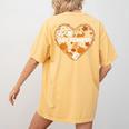 Art Teacher Heart Autumn Thanksgiving Kids Women's Comfort Colors T-Shirt Back Print Mustard Art Teacher Heart Autumn Thanksgiving Kids Women's Comfort Colors T-Shirt Back Print Mustard