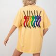 Art Teacher For Women Art Teacher Clothes Women's Comfort Colors T-Shirt Back Print Mustard