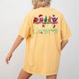 ASL Christmas Buffalo Plaid Teacher American Sign Language Women's Comfort Colors T-Shirt Back Print Mustard ASL Christmas Buffalo Plaid Teacher American Sign Language Women's Comfort Colors T-Shirt Back Print Mustard
