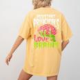 Assistant Principals Love Brains Zombie Teacher Halloween Women's Comfort Colors T-Shirt Back Print Mustard