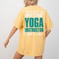 This Is What An Awesome Yoga Instructor Yoga Teacher Women's Comfort Colors T-Shirt Back Print Mustard This Is What An Awesome Yoga Instructor Yoga Teacher Women's Comfort Colors T-Shirt Back Print Mustard