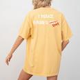I Make Babies Cry Float Funny Swimming Coach Teacher Gift Women's Comfort Colors T-Shirt Back Print Mustard I Make Babies Cry Float Funny Swimming Coach Teacher Gift Women's Comfort Colors T-Shirt Back Print Mustard