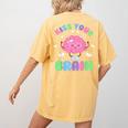 Back To School Kiss Your Brain Cute Teacher Appreciation Women's Comfort Colors T-Shirt Back Print Mustard Back To School Kiss Your Brain Cute Teacher Appreciation Women's Comfort Colors T-Shirt Back Print Mustard