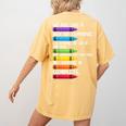 Back To School Teacher We Are Like A Box Of Crayons Women's Comfort Colors T-Shirt Back Print Mustard Back To School Teacher We Are Like A Box Of Crayons Women's Comfort Colors T-Shirt Back Print Mustard