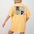 Back To School Third Grade Teacher First Day Of 3rd Grade Women's Comfort Colors T-Shirt Back Print Mustard Back To School Third Grade Teacher First Day Of 3rd Grade Women's Comfort Colors T-Shirt Back Print Mustard