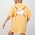 Baseball Happy Dot Day Shirts For Kids Men Women Teacher Women's Comfort Colors T-Shirt Back Print Mustard